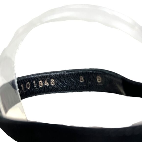 Gucci Women Stiletto Heel Black Suede Ankle Strap Pointed Toe 8B Made in Italy - Picture 6 of 8